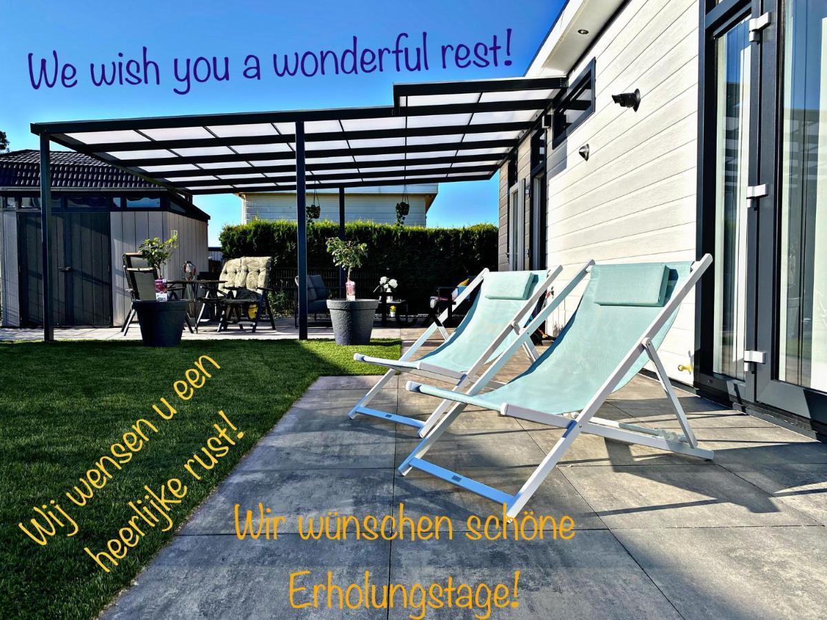 Ferienhaus Luxchalet #Vaju Lathum# Am See, Strand, Pool, Nationalpark Eksteriør billede